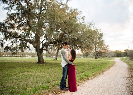 Engagement Session out at Brazos Bend State Park