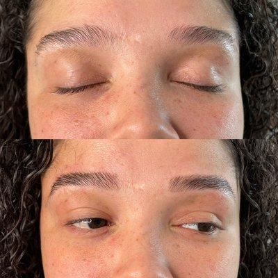 Eyebrow threading & tinting