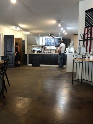 Interior, coffee counter