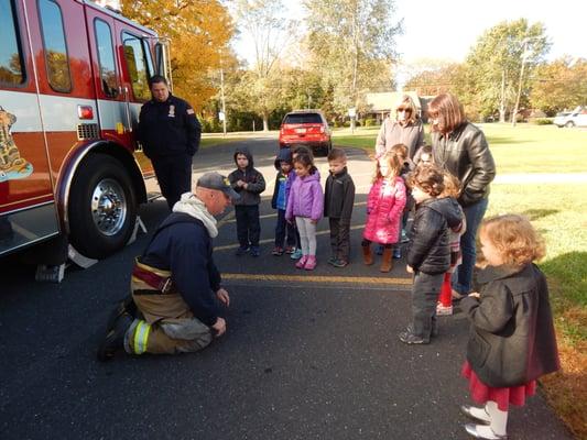 A visit from the Aberdeen Fire Department.