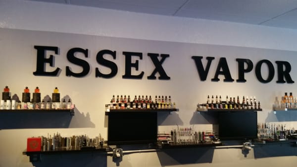 Large display of vaping oils offered