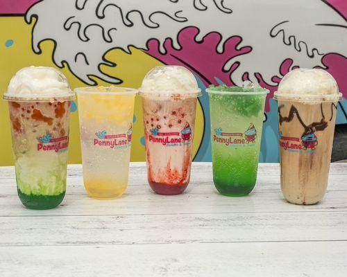 A few of our magical Boba drinks! They're not just pretty but they taste amazing!