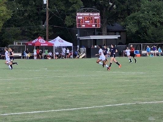 9/5/18 Wednesday afternoon. 95 degrees. Mayo Field. Shreveport, Louisiana. Majors Women's Soccer versus Centenary College Ladies