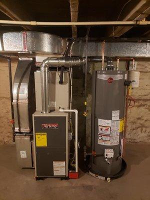 Furnace and waterheater