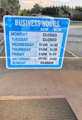 Business Hours