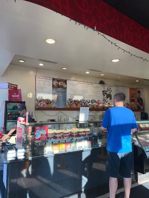 Inside cold stone creamery