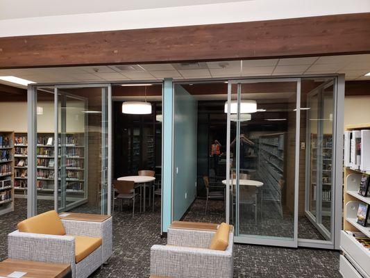 Library quiet rooms-made with demountable walls