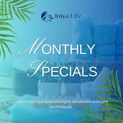 Monthly Specials