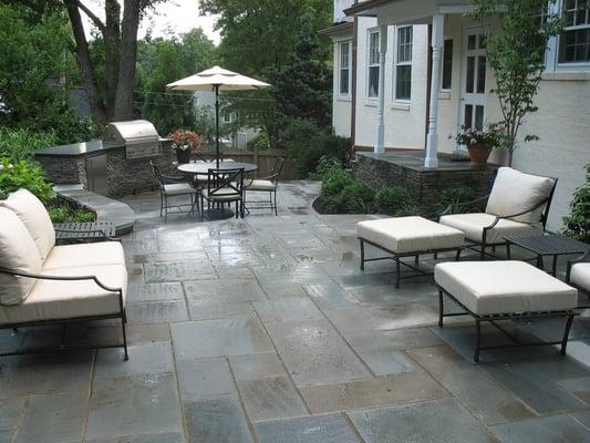 Backyard Makeover Project (Patio, Outdoor Kitchen, Plantings and more)  in Arlington, VA