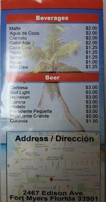 Cervezas y refrescos