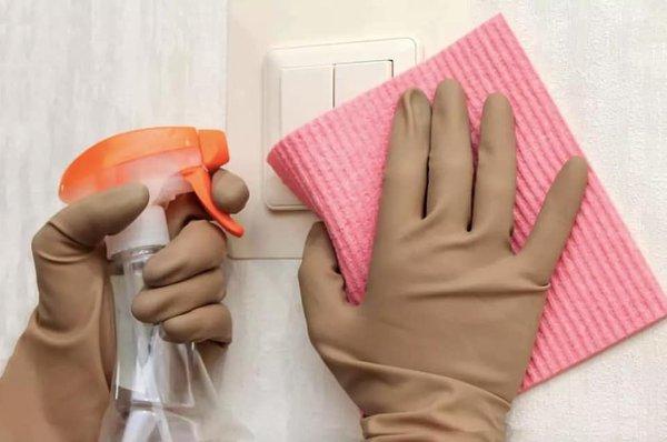 Disinfecting light switches