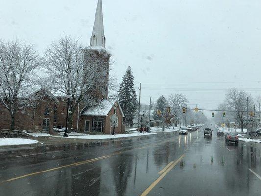 Snowing in Saline today. 11/18/18.