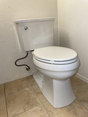 New Kohler toilet install.