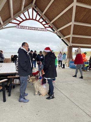 The day of the yearly Halloween dog contest held at the Pavilion.