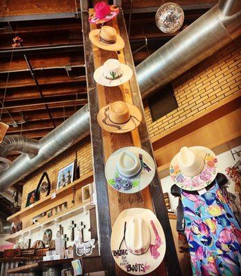 Custom hats found at Desert Mariposa downtown inside Proper Shops