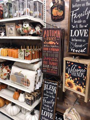 Autumn decor available from July