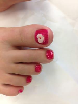 Valentine's toes