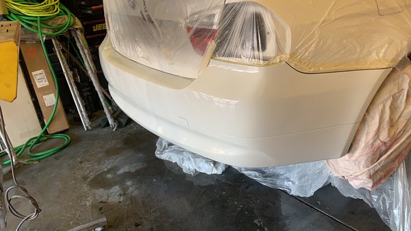 BMW bumper and side recovery service