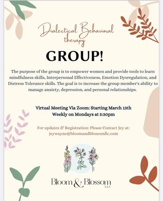 Dialectical Behavioral Therapy Women's Group.