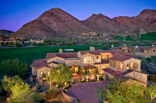 Golf course real estate in Scottsdale AZ.