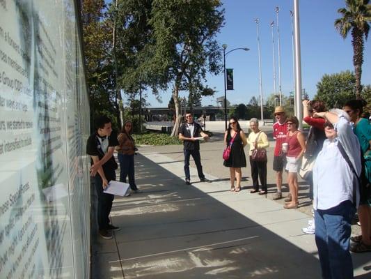 SJ Veterans Memorial stop & talk