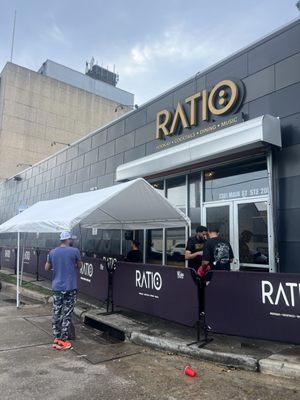 Our 10x20 tent @ Ratio in downtown for brunch!