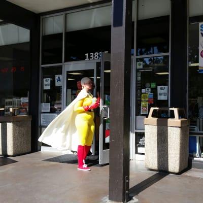 Just another day at 7-11 for our caped crusader....this one strayed a bit from Comic-con...