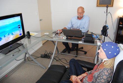 Marty mapping patient brainwaves