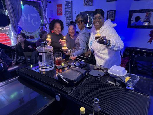 A birthday celebration for ladies