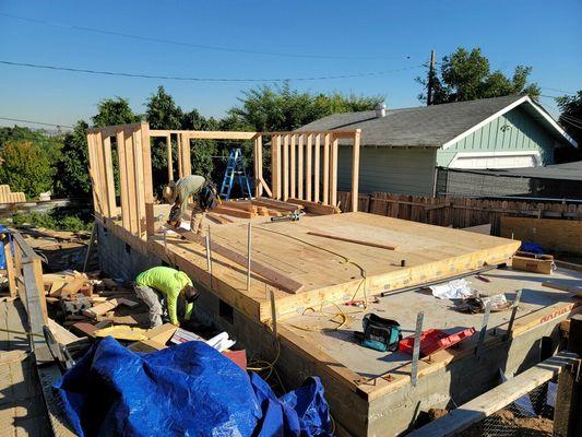 Biulding a 650SF ADU. 
La brea city 
Foundation and Framing