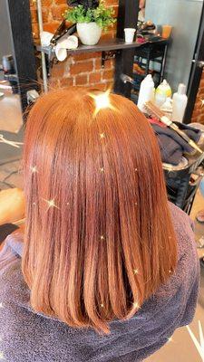 Permanem hair color