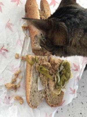 $6 chicken "cheesesteak" during their annual hoagiefest. Barely any cheese, but bread surprisingly decent.