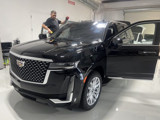 Escalade all around window tinting.