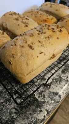 We made spent grain bread paired with a flight of dipping butters for one of our weekend specials