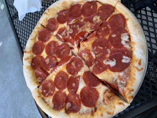 small pepperoni pizza