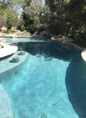 Pool on point by Sparkling Clear Pool