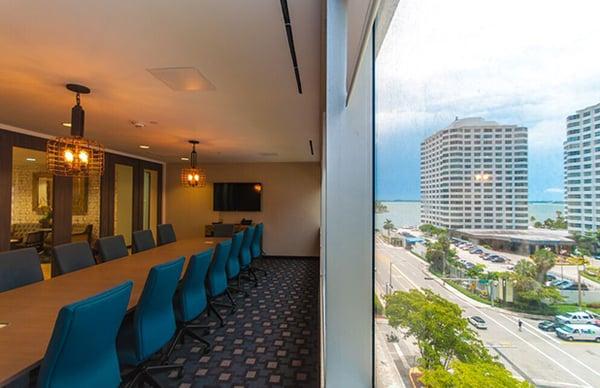 Conference Room oversee outside downtown.