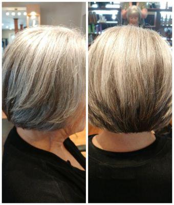 Not everyone has to color their hair.....Gray hair can look beautiful too!!