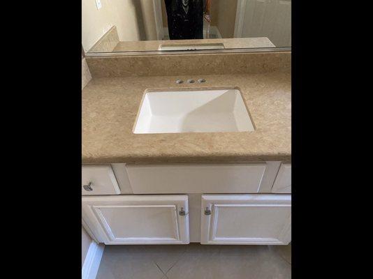 Bathroom sink with Rectangle Sink