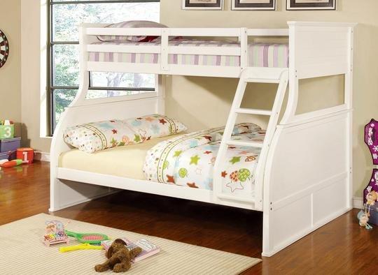 Full on bottom and twin on top! Great for growing children!