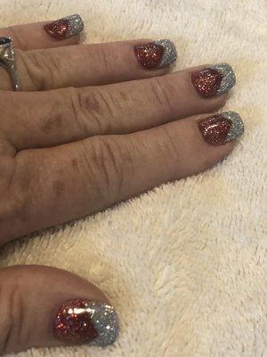 Not my typical choices... decent technique although super thick at the cuticle... colors together 0 out of 10.