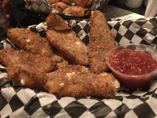 Mozzarella Sticks - homemade but wish there was less oregano in batter