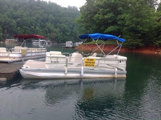 Call for prices and availability for pontoon rentals!