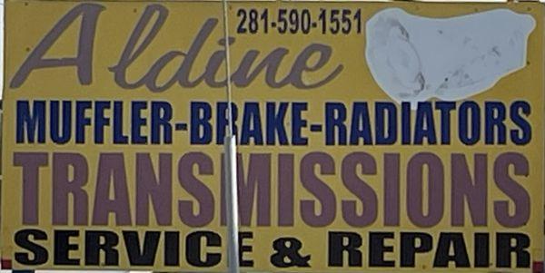 Their business sign at 842 Aldine Bender, 77032.