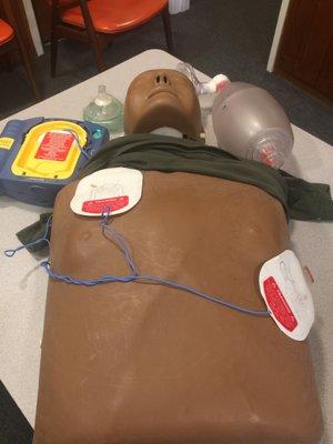 HIGH QUALITY CPR AND RAPID USE OF AN [AED] DEFIBRILLATOR WILL HELP YOU SAVE A LIFE!