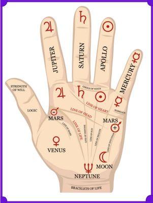 I Offer Palm readings. This is for the clients Who are looking for a light fun and entertaining reading