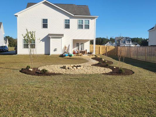 After H&H Landscaping completed the yard.