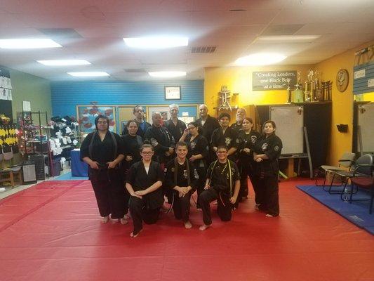 Nice pic! Of some of the Black Belts and staff