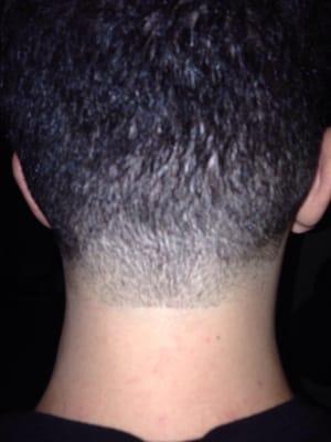 Back of head fade. Lovely.