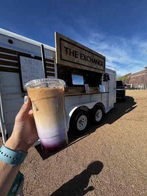 Blueberry cobbler latte